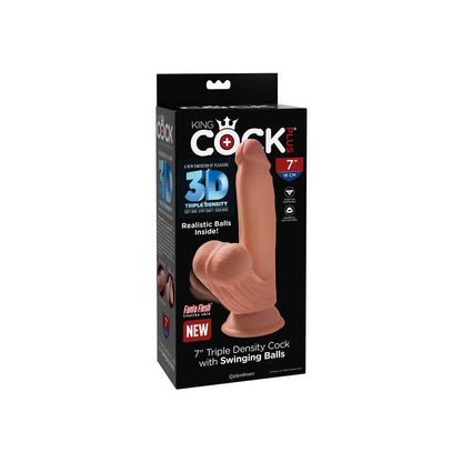 Trigubo tankio dildo su siurbtuku ir sėklidėmis