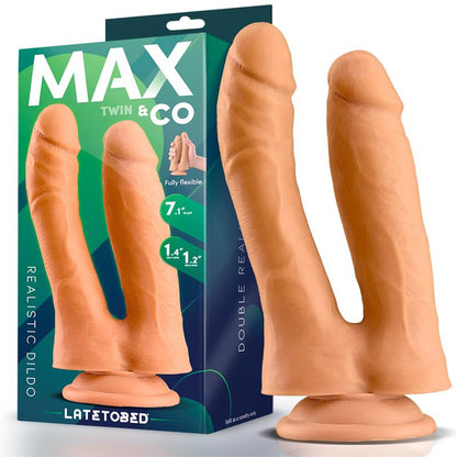 Dvigubas dildo su stipriu siurbtuku