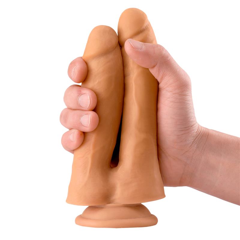 Dvigubas dildo su stipriu siurbtuku