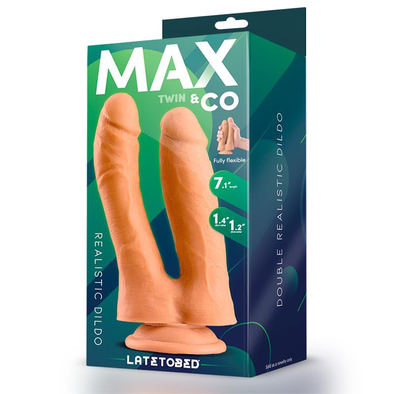 Dvigubas dildo su stipriu siurbtuku