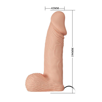 Vibruojantis dildo diržas su nuotoliniu valdymu