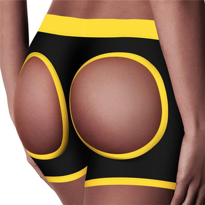 Unisex boksinės kelnaitės su atvira užpakaliuko detale