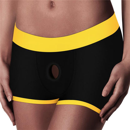 Unisex boksinės kelnaitės su atvira užpakaliuko detale