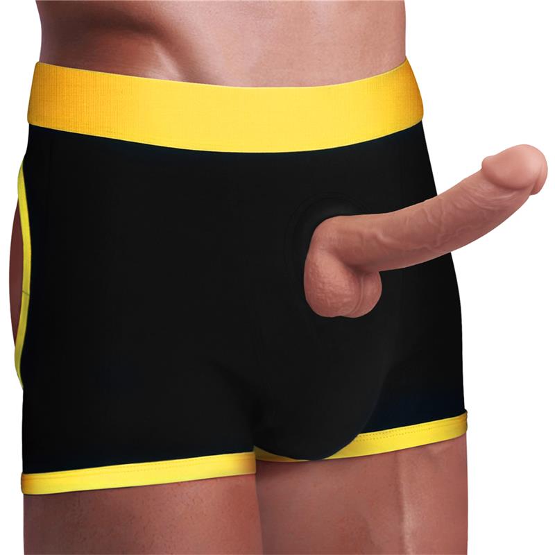 Unisex boksinės kelnaitės su atvira anga