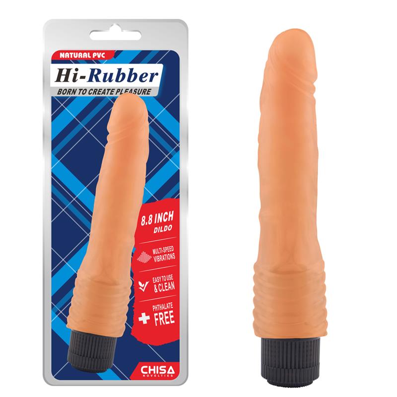 Klasikinis vibratorius su švelniu PVC apdaila
