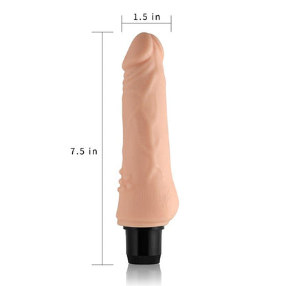 Realistinis vibratorius su švelniu prisilietimu