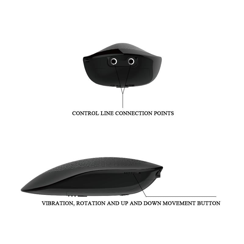 Realistiškas teleskopinis vibratorius su siurbtuku