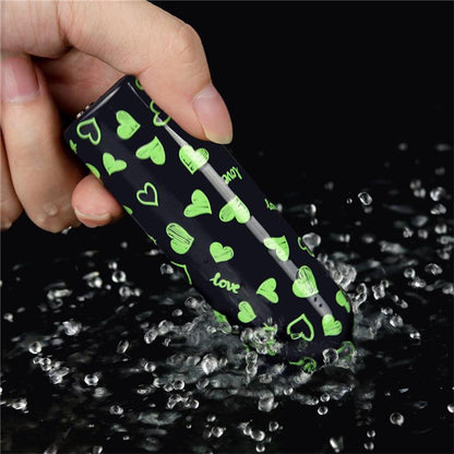 Vibracinė kulka su 10 funkcijų ir švytinčia detale