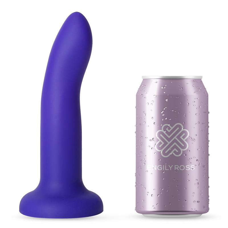 Spalvą keičiantis dildo su siurbtuku ir vibracija