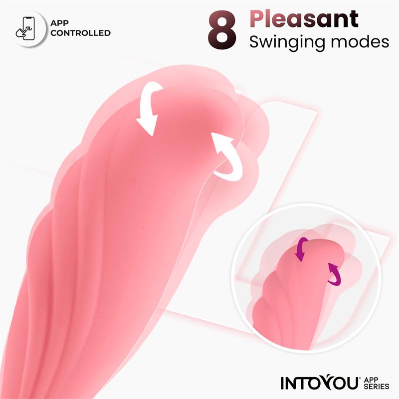 Vibruojantis kiaušinis su programėlės valdymu