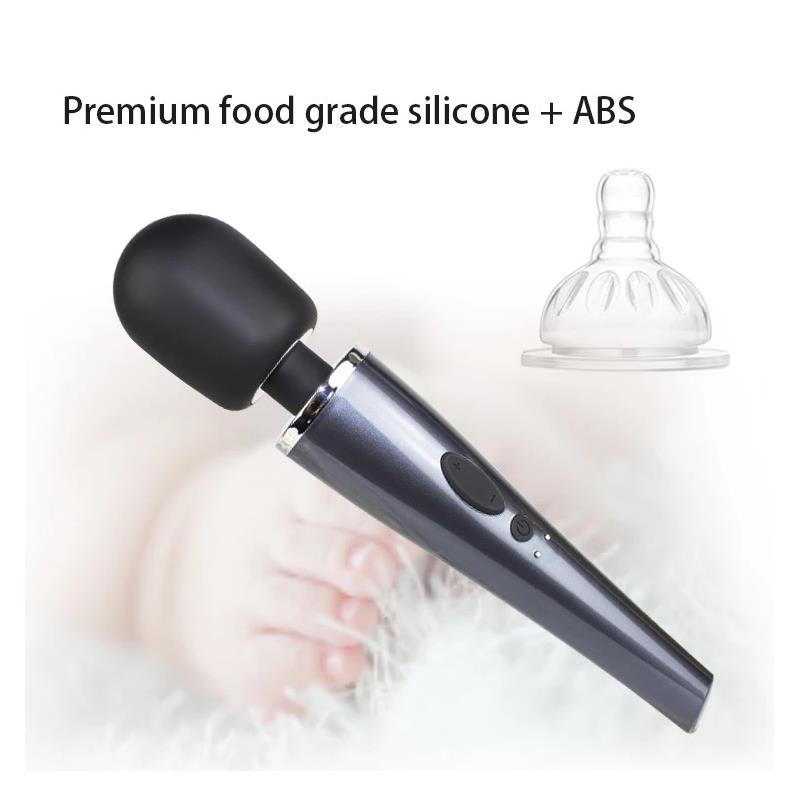 Wand Massager Relyme USB silikoninis juodas