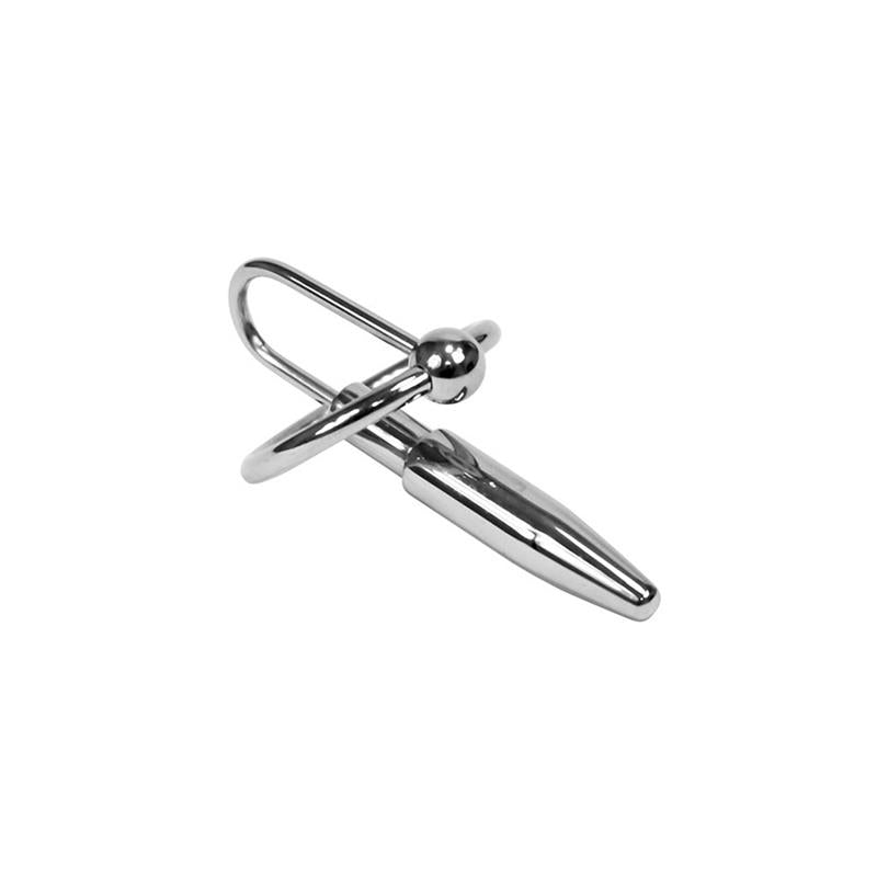 Šlaplės kištukas su laikymo žiedu, metalinis