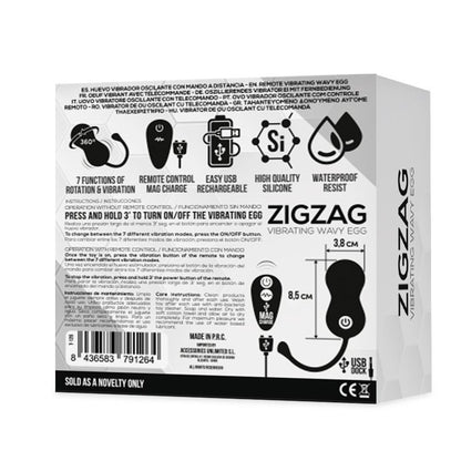 Vibruojantis kiaušinis su zigzago judesiu